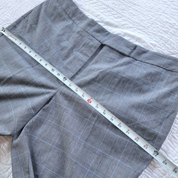 Elemental Stretch Womens Gray, Black, & Blue Plaid Office Pants Size 18 - Picture 11 of 16